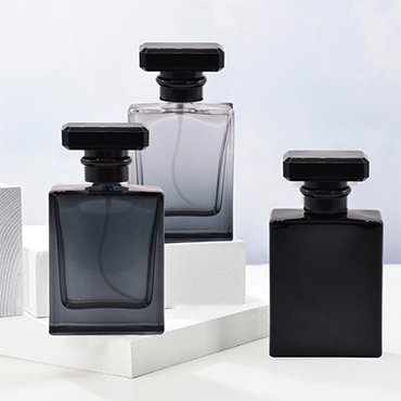 50ml flat square perfume bottle