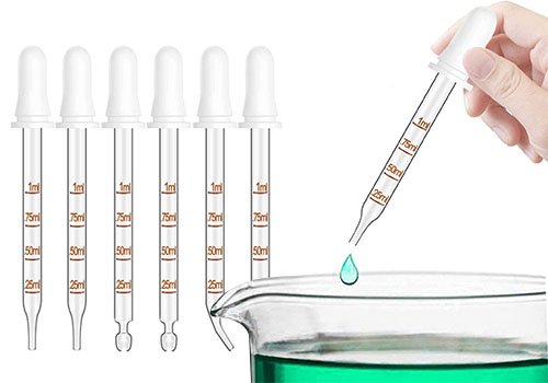 Measured Marked Graduated Pipette Dropper