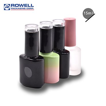 5/10/15ml Empty Nail Polish Glass Bottle Clear Portable Nail UV Gel  Container Refillable Bottle Square Round Cosmetic Tube - AliExpress