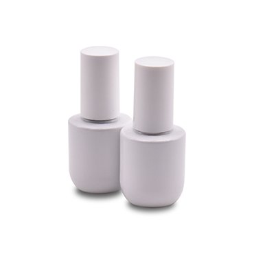 White Nail Polish Glass Bottle