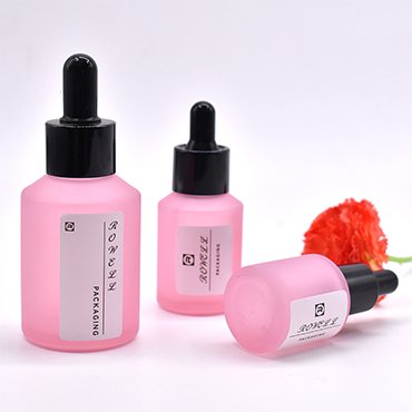 pink serum bottle