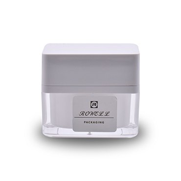 square cosmetic cream jar
