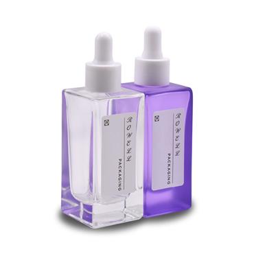 30ml 50ml frosted glass serum bottle with dropper