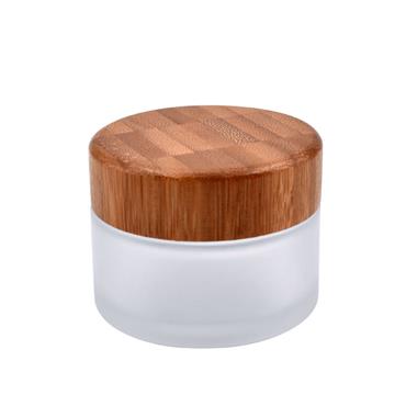 face cream jar with bamboo lids