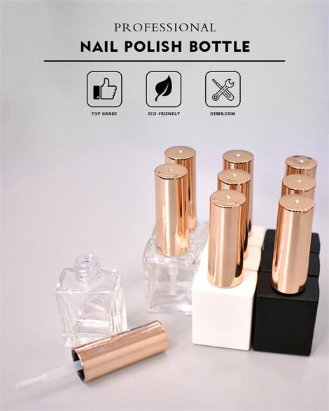 square nail polish bottle display