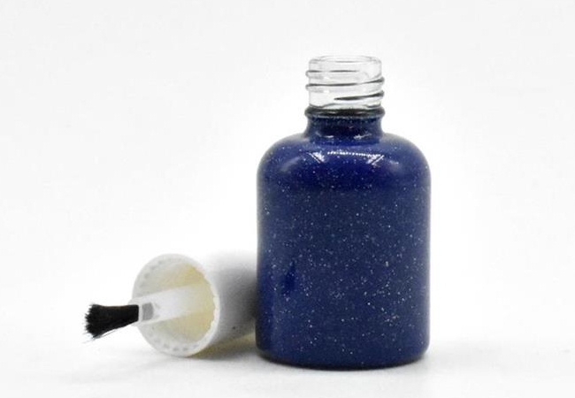 glitter color coating bottle neck