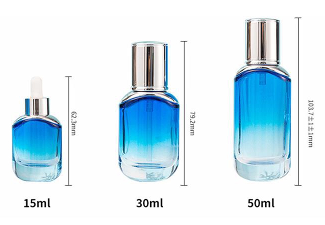 slanted shoulder essential oil bottle size