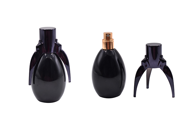 black perfume bottle