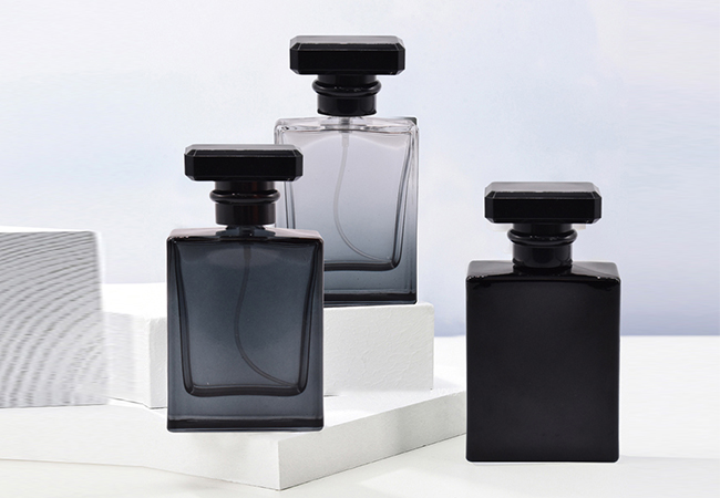 black perfume bottle