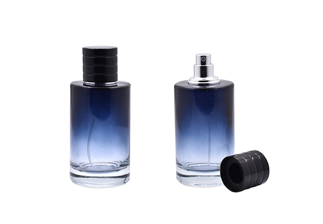 blue perfume bottle