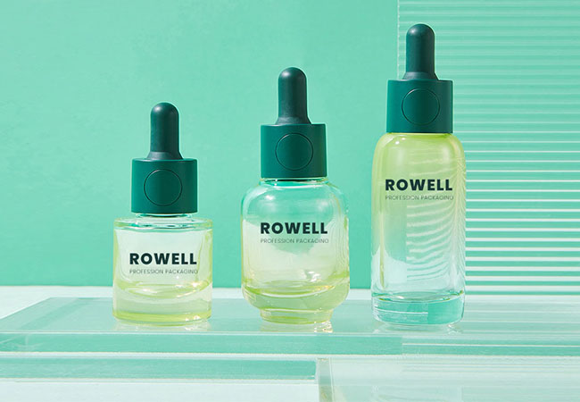 Button Release Glass Dropper Bottle