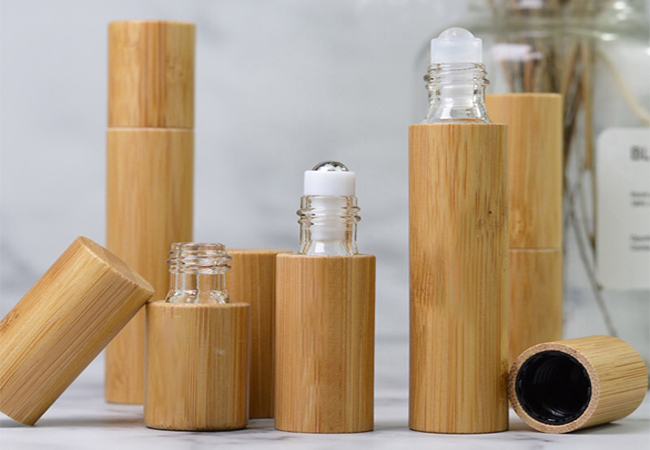 Essential Oil Roller Bottles Wood