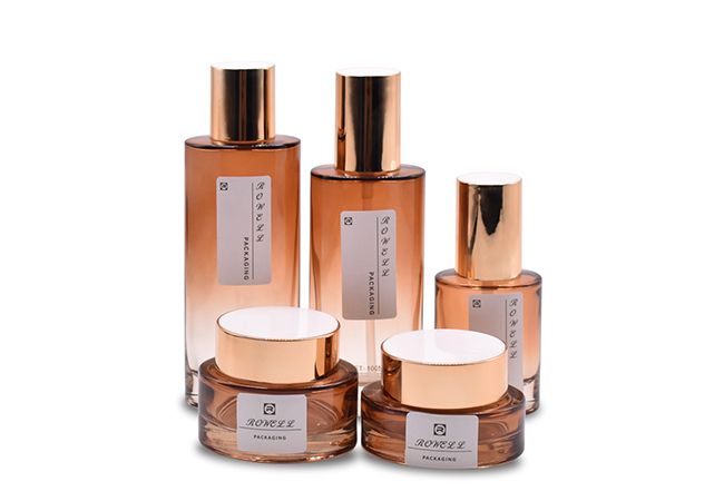 Amber Glass Body Lotion Bottles