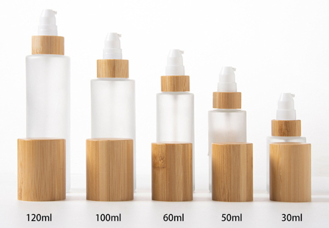 Frosted Bamboo Cap Bottle Series