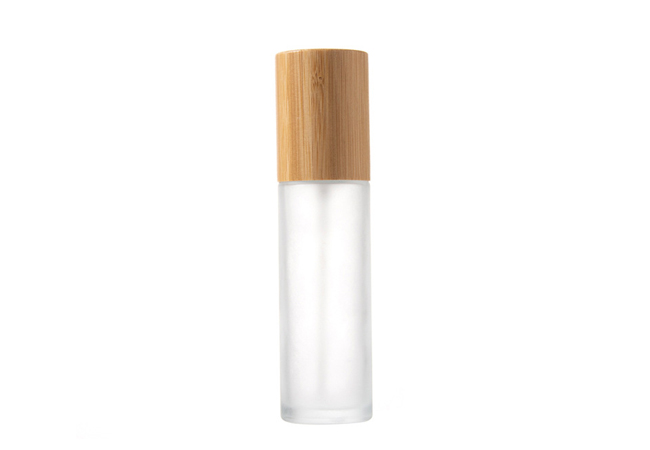 Frosted Bamboo Cap Bottle Series