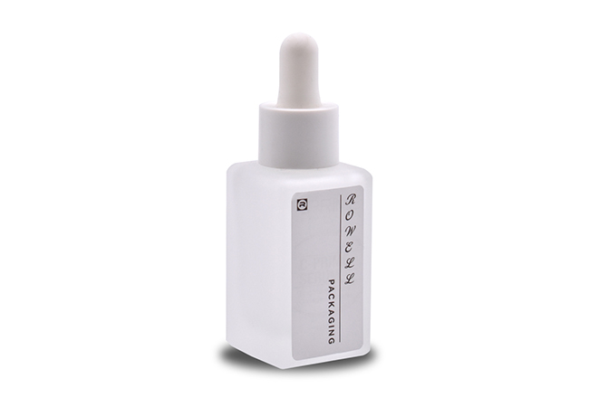 Square Gradient Black Glass Bottle